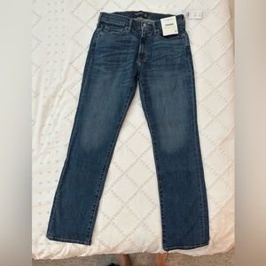 Mens Abercrombie & fitch straight through the hips thighs & leg jeans 31W 32L.
